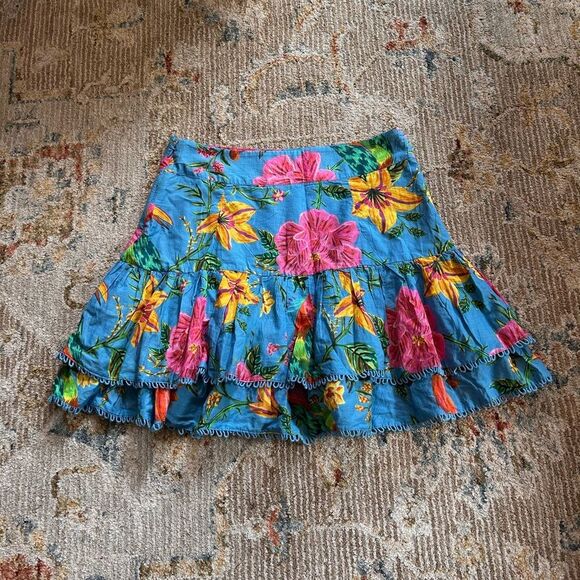 FARM Rio Vibrant Blue Mini Skirt - Picture 6 of 6